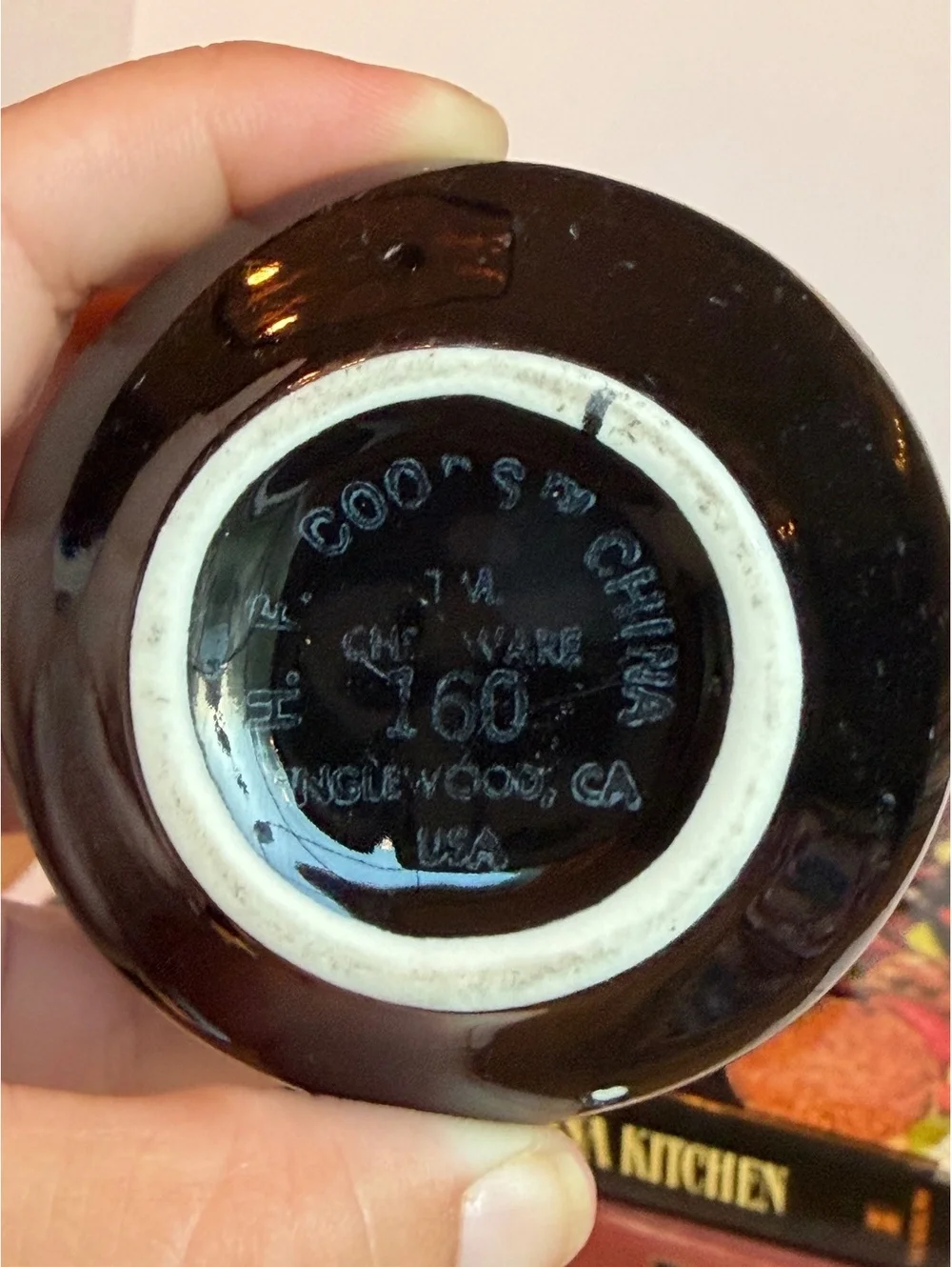 Vintage Good’s China Chef Ware Black Creamer 160 Restaurant Ware Inglewood CA